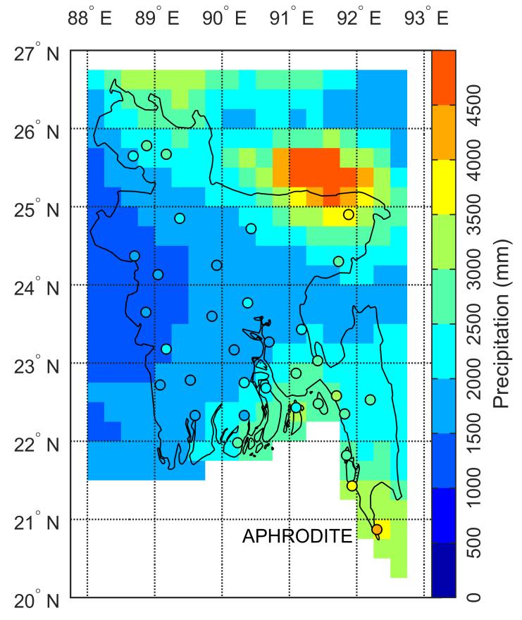 data. evertheless, the rain gauge network of Bangladesh is very sparse throughout the country.