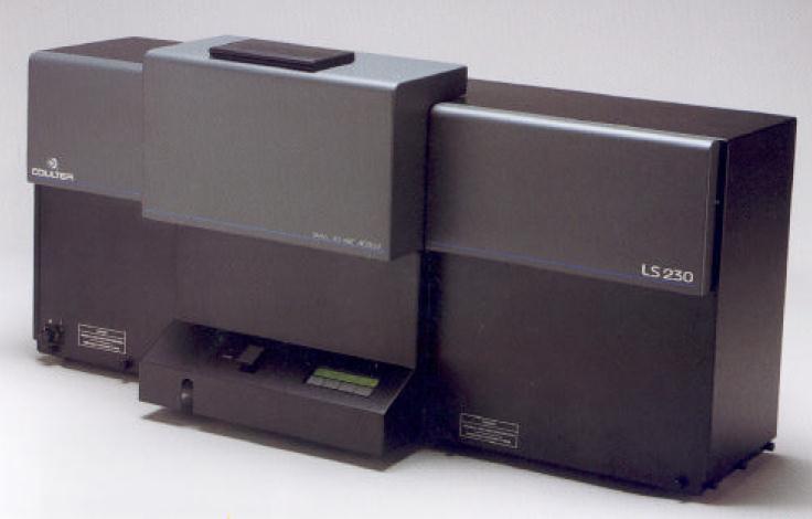 Beckman Coulter LS230 Uses Laser Diffraction technique Particle size range: 40 nm -