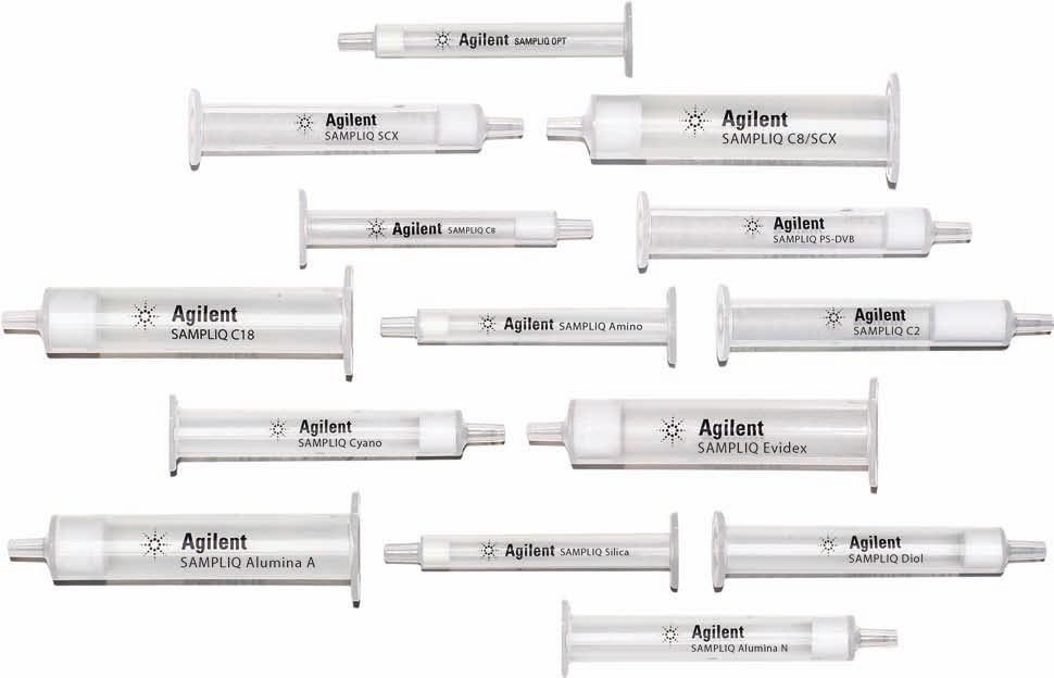POLYMER A Retention Comparison of Compounds Extracted with Wet and Dry Agilent SampliQ OPT Cartridges.