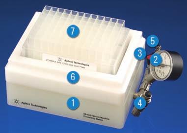 MANIFOLDS AND ACCESSORIES A full selection of adapters allows stacking cartridges for multi-step separation of or use of flexible cartridges on 12- or 20-port manifolds.