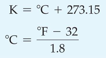We can convert between Fahrenheit, Celsius, and