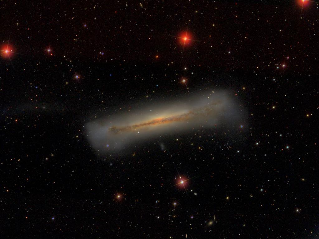 Figure 1: The galaxy NGC 3628, which is categorized as an Ultra Luminosity Infra Red Galaxy (ULIRG) in [10].