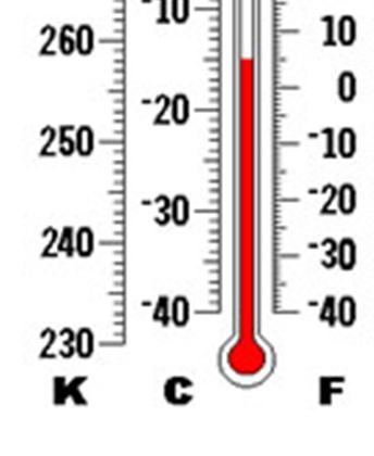 Celsius based on freezing and boiling of water Kelvin based on "absolute zero" http://en.wikipedia.org/wiki/ Fahrenheit http://en.wikipedia.org/wiki/celcius http://en.wikipedia.org/wiki/ Absolute_zero or 5/9(F 32) F = (C x 1.
