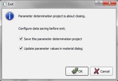 Chapter 6 PROJECT AND DATA MANAGEMENT Window 6-1: Dialog on the toolbox exit A.1 A.2 A.