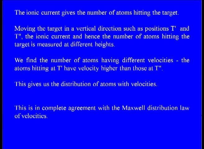through it S and the strike the target. The tungsten were target is heated by an electric current passing through it. When cesium atom strikes the wire target they get ionized ok.