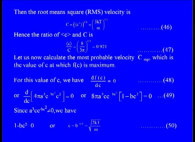 = 2 then I will get the mean of c square is just I will substitute values of n = 2, I will get 2 by Pi to the power half b gamma of 5 by 2.