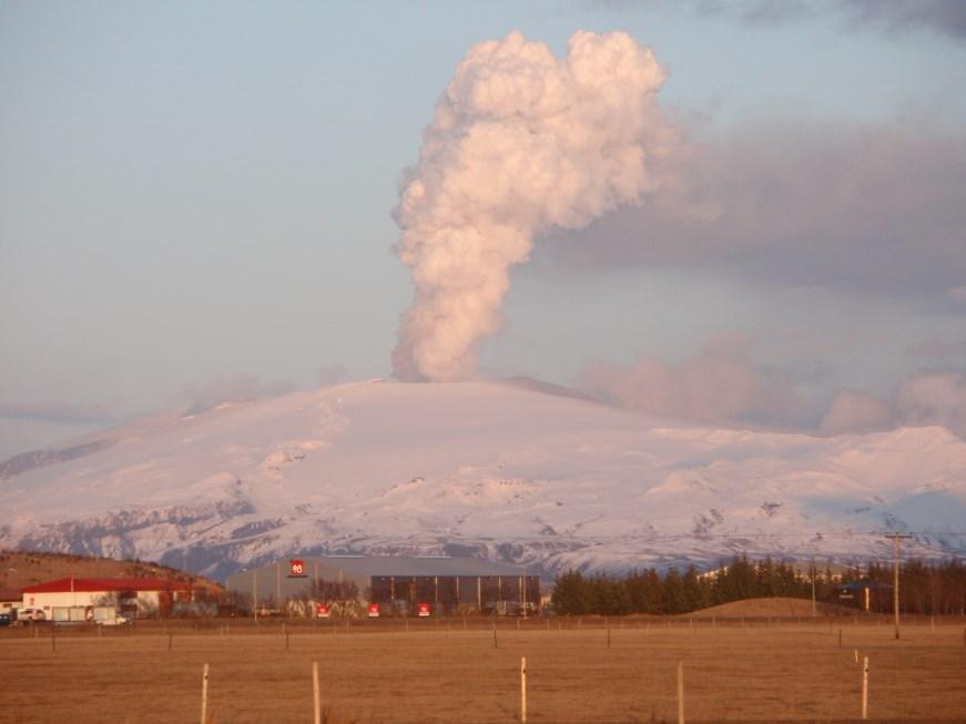 volcanic plume April