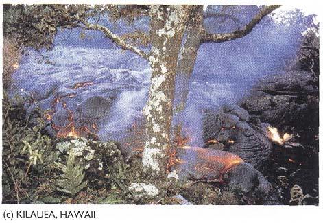 17 The Hawaiian Ridge is formed from a hot spot-generated volcanic