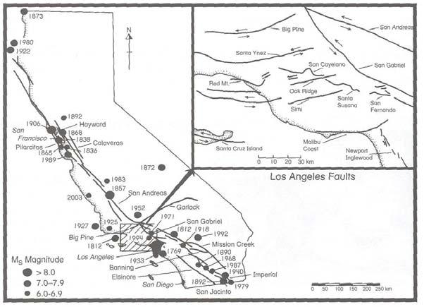 17 September 2007 Lecture 6 West Coast Earthquakes & Hot Spots 9 Figure 6.
