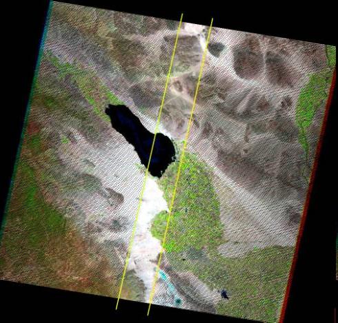 Landsat ETM+ Scan Line