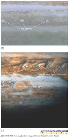 11.2 The Atmosphere of Jupiter Recently, three white storms were observed to merge into a single