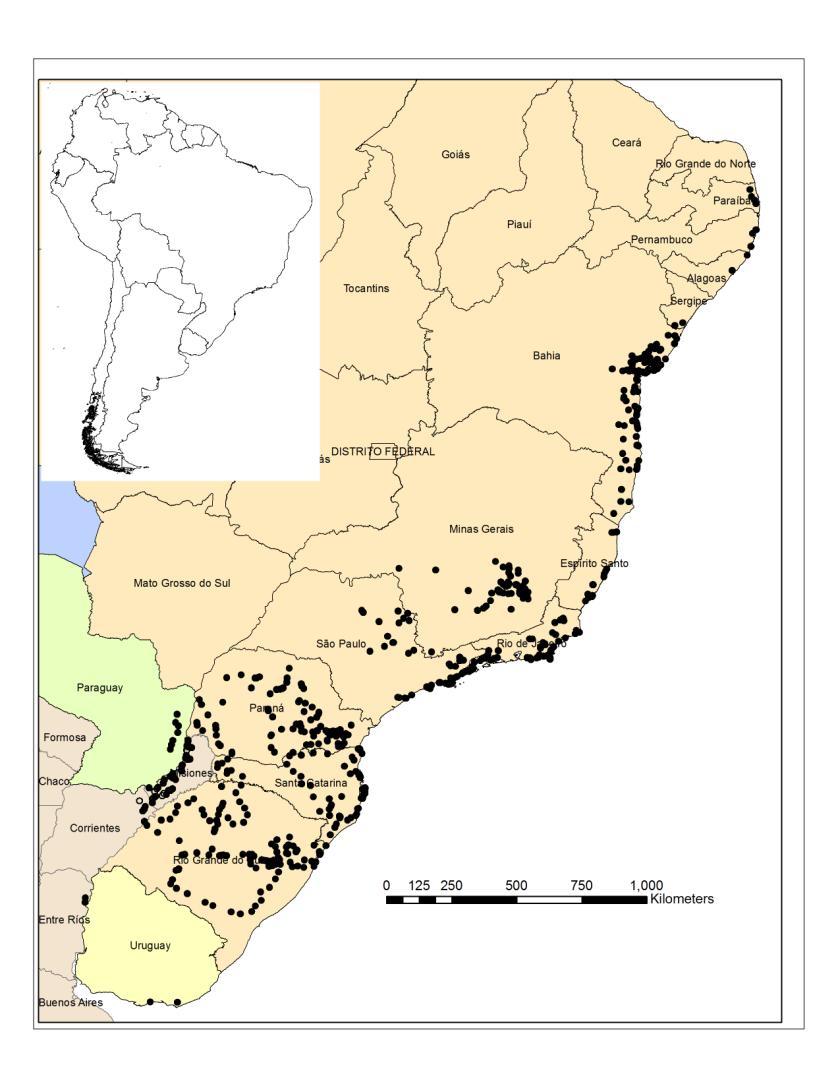 Search for biological control agents Brazil Surveys of South America, 2005 to March