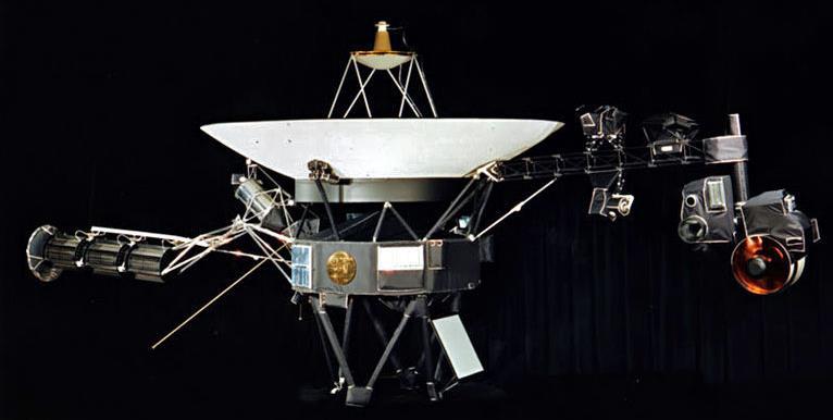 Voyager RTG was located with a distance from the