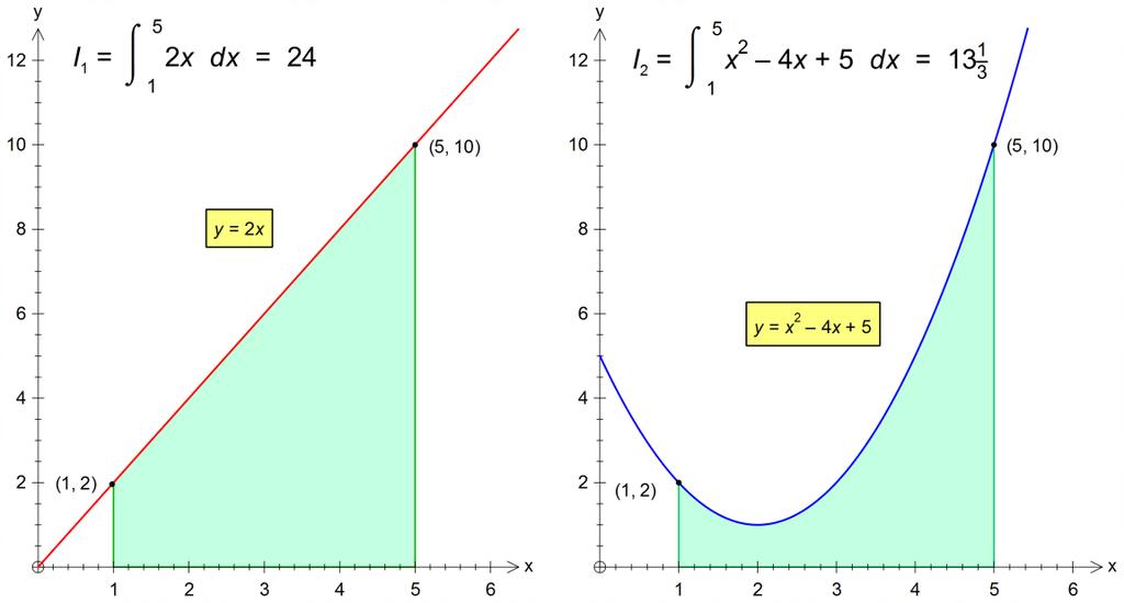Mathematics Revision Guides Definite Integrals, Area Under a Curve Page 7 of The area under the line, I, is therefore 5 x dx, or x 5, 5, or square units.