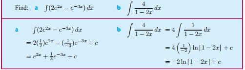 So when we integrate a function of ax + b, we will need to divide by a. This is a consequence of the chain rule.