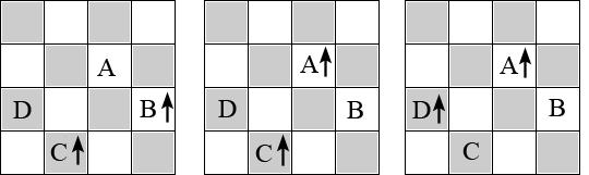 and (b). Odd and even fields are depicted as white and gray.