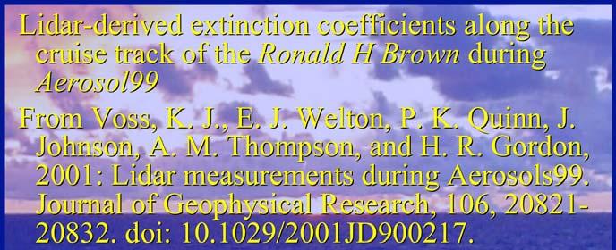 Ronald H Brown during Aerosol99 From Voss, K.