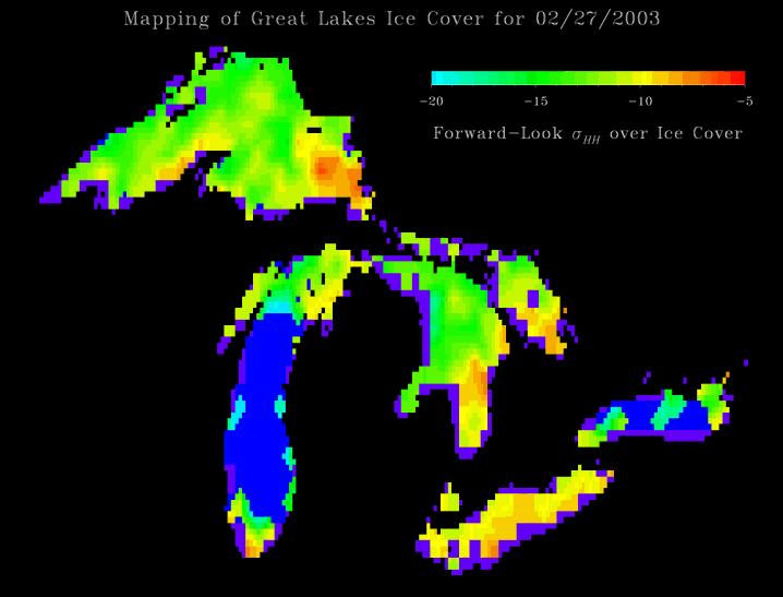 Future Products Prototype of Great Lakes Ice-cover product derived from