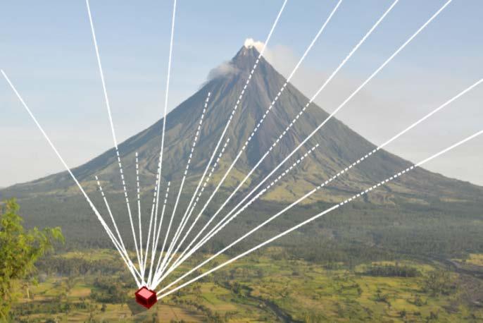 Monitoring volcanoes with muon radiography Structure, mass