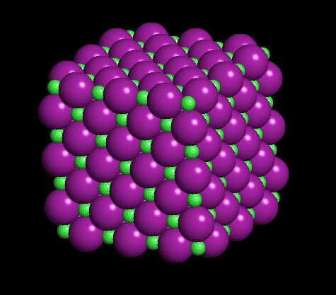 Atoms arrangements in molecules In halite structure each Na + ion is surrounded by 6