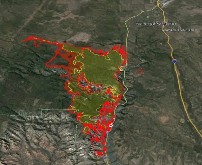 Slide Fire Arizona Fire Name Location Acres burned % Contained Est.