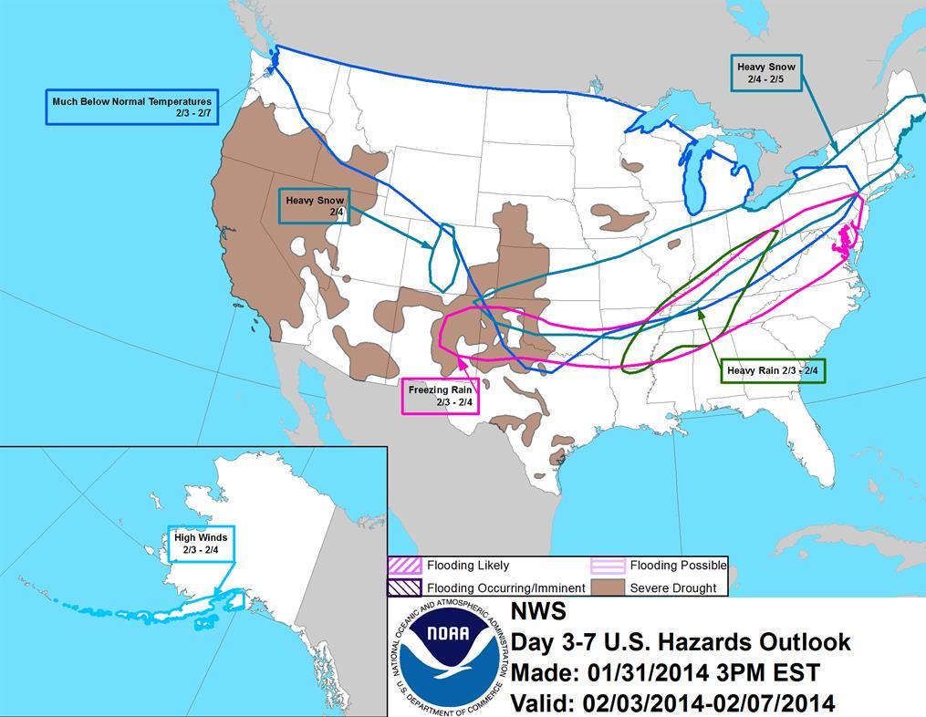 Hazard Outlook: February 3 7 http://www.cpc.ncep.