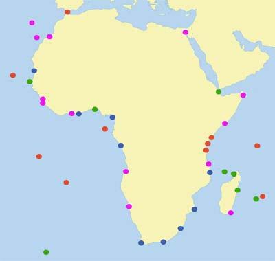 GAPS ON MARINE OBSERVATIONS NETWORK (surface & upper-air air): ):- From all diverse network of sources (observation platforms), most African Countries do not have real-time met - ocean observations