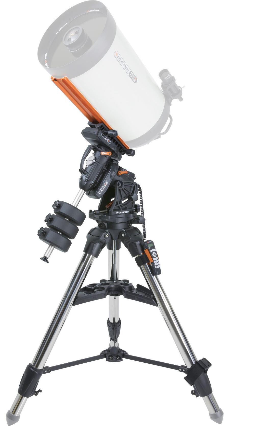 CELESTRON CGX-L MOUNT Celestron s new weightlifter: the CGX-L mount Damian Peach tries out Celestron s new heavyduty equatorial mount and discovers why it is a strong and steady powerlifter.