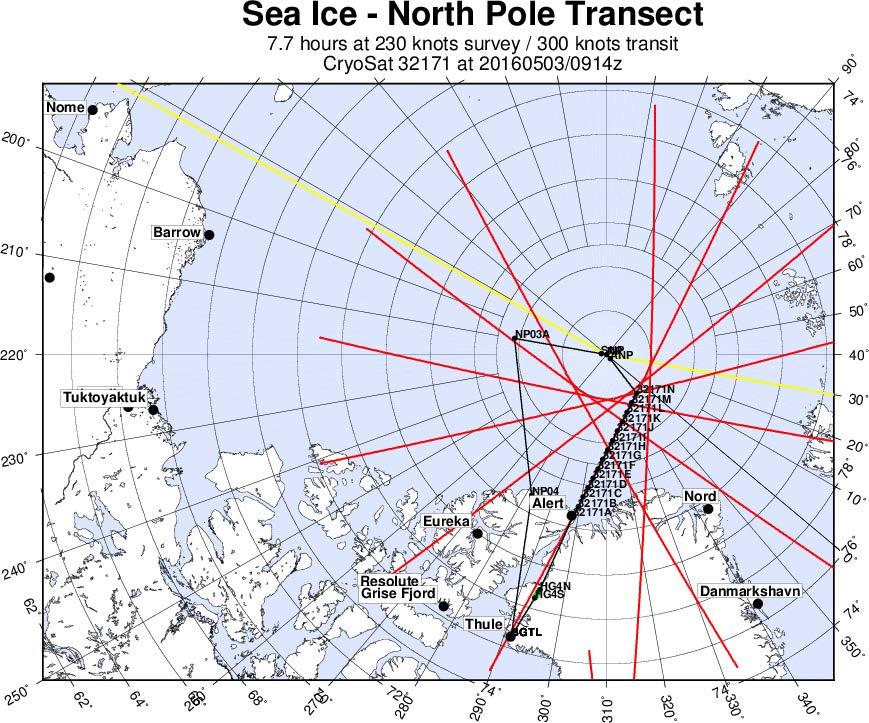 First Flight: The North Pole Transect!