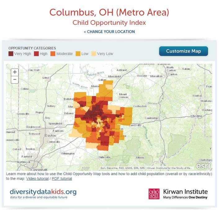 Does the opportunity distribution match your expectations? In some places, opportunity transitions gradually from one neighborhood to the next.