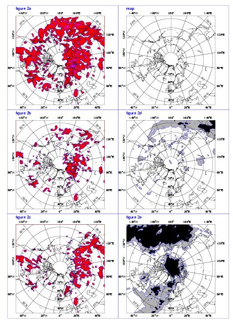 Sensitive areas and cloud cover Location of sensitive regions Summer-2001 (no clouds) sensitivity surviving high cloud cover