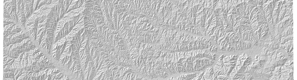 shaded-relief map. gravels lack the most rudimentary aspects of stratification, including cross stratification.