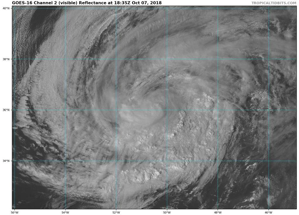 Tropical Storm Leslie Satellite Image Leslie has maintained strength as it moves east