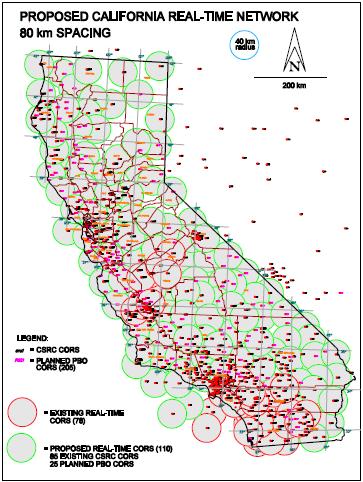 Proposed Statewide Expansion of CRTN Two related problems: 2. The crisis in federal funding of the California Spatial Reference Center (CSRC) and the absence of State support and funding.
