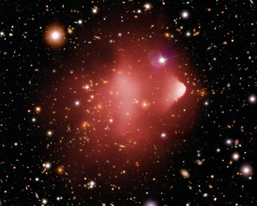Abell 502 : can be studies by weak lensing However, most of the mass will be in dark matter.