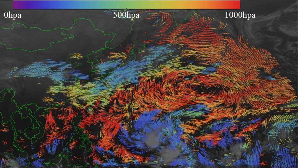 Data Assimilation (DA) of Himawari 8 Assimilate AMVs and CSRs (Clear Sky Radiances) in