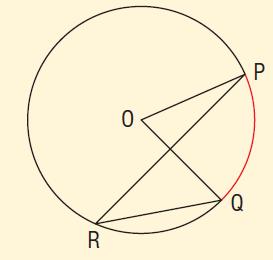 The central angle and inscribed angles are by the minor arc AB. In a circle, all inscribed angles subtended by the same arc are.
