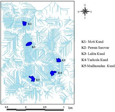 accommodated (Jenson and Domingue, 1988), shown in Figure 3(a). The catchment area of each grid cell is determined using the method of Martz and de Jong (1988).