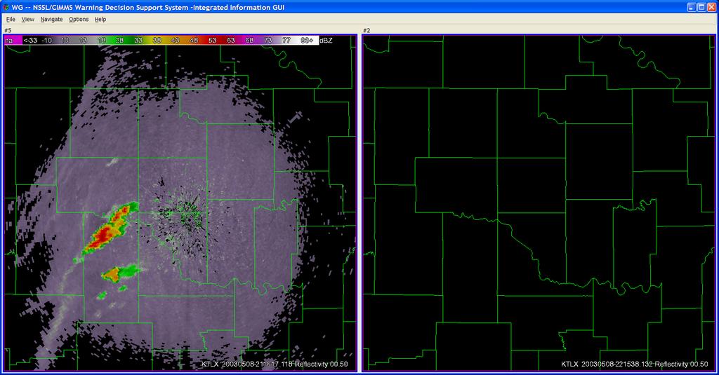 Warn-on-Forecast Vision Radar and Initial Forecast at 2100 CST Radar at 2130 CST: Accurate Forecast An