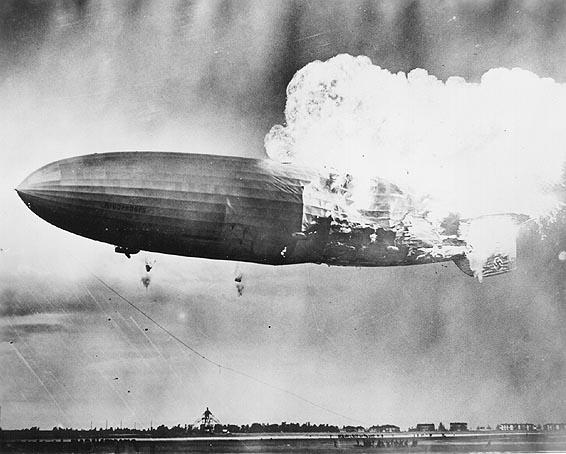 OpenStax-CNX module: m44278 4 Figure 2: The Hindenburg, a German passenger airship, bursting into ames in 1937 (http://www.nlhs.com/tragedy.htm 2 ).