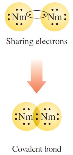 Two atoms can be held together by their mutual attraction for electrons they share in a covalent bond.