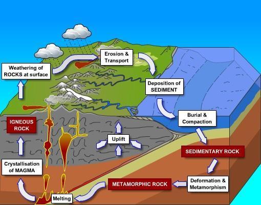 rest of the processes in the formation of sedimentary rock can