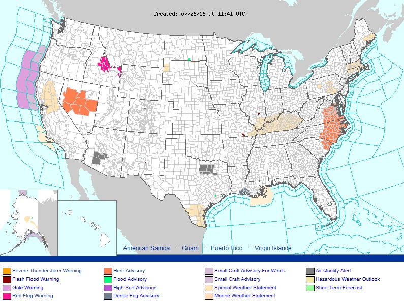 Active Watches & Warnings