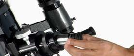 BASICS FOR YOUR USING 1.25-INCH EYEPIECES 1. The 1.25-inch is the most commonly used eyepiece format. The measurement of 1.25 inches is the diameter of the eyepiece tube, measured on the chrome side.