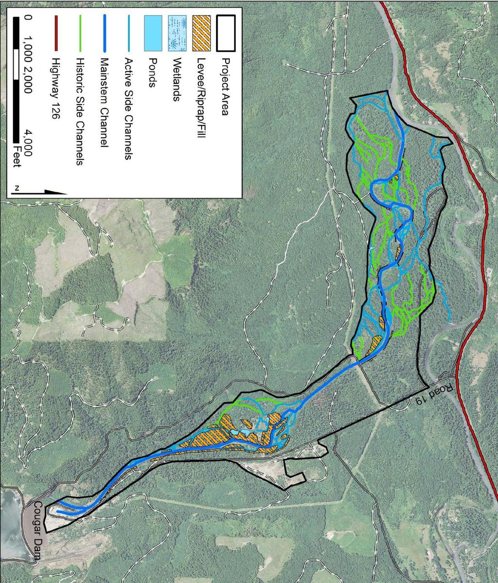 Figure 3 - Lower South Fork McKenzie River Floodplain Enhancement