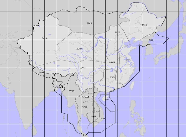 - 2 - Figure 1. Geographical areas covered by the trial for Asia 1.