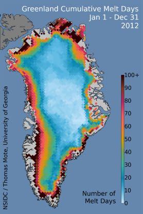 Greenland is 18% dry land, 82% ice-covered.