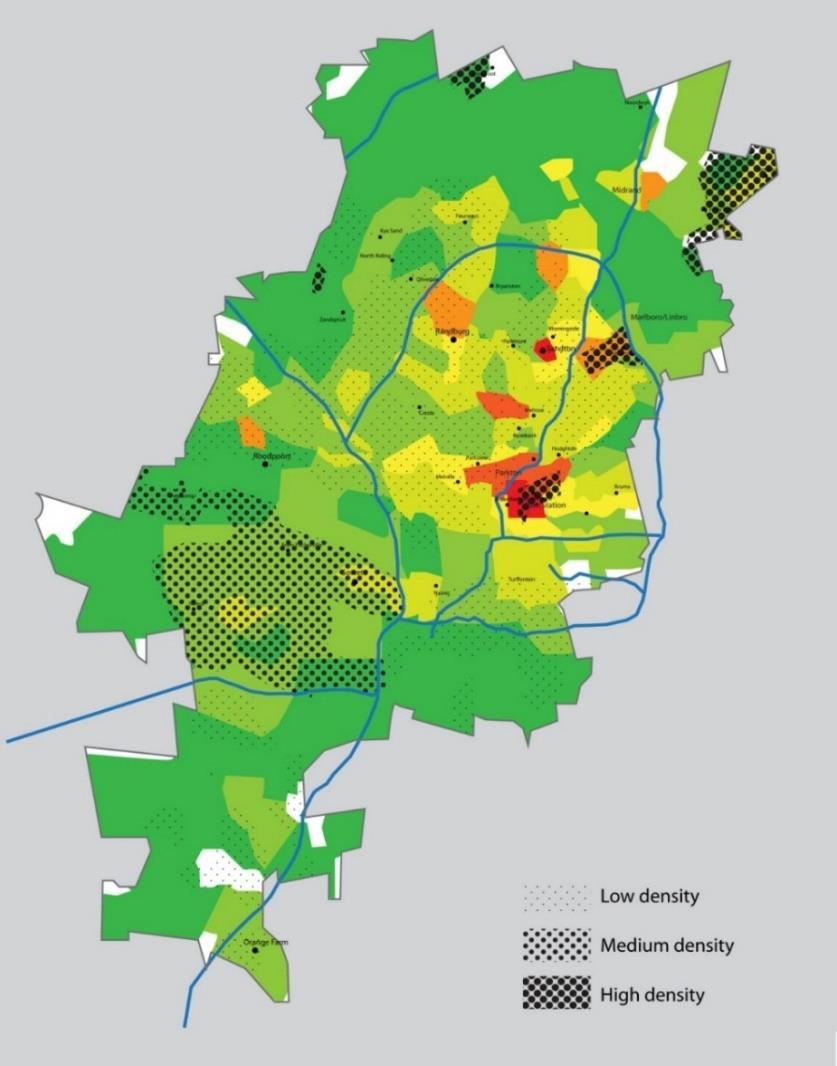 SPATIAL DEVELOPMENT FRAMEWORK 2040 5 SPATIAL INEQUALITY ANS THE JOB HOUSING MISMATCH 3% of the metropolitan area hosts 1/3 of the jobs 5% of the metropolitan