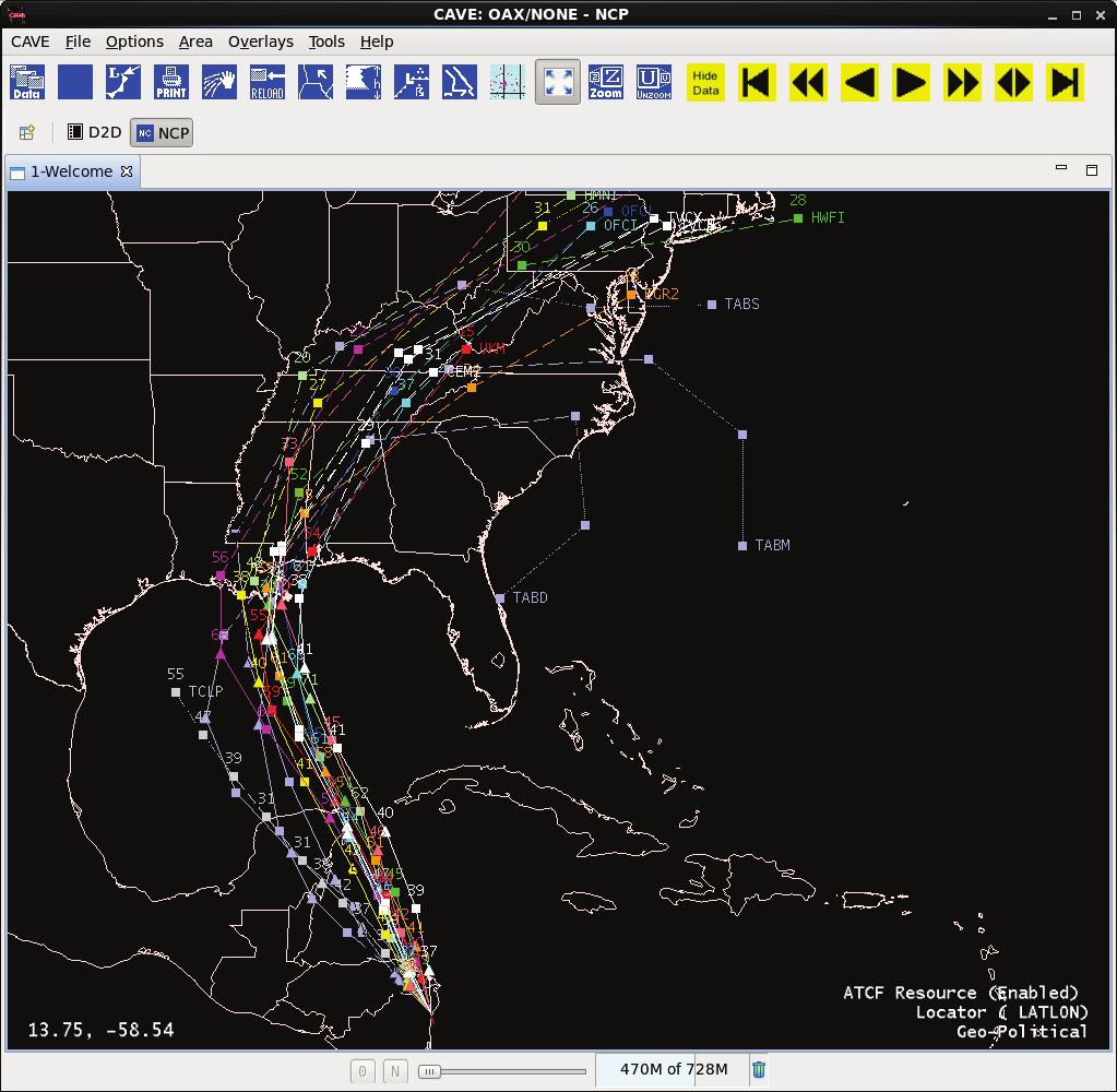 ATCF Transition to AWIPS2 CAVE-NCP
