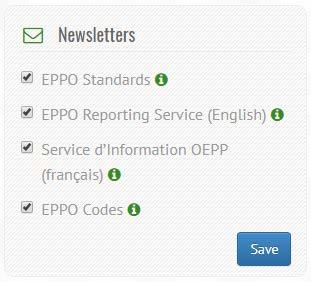 EPPO Codes monthly newsletter How to register?